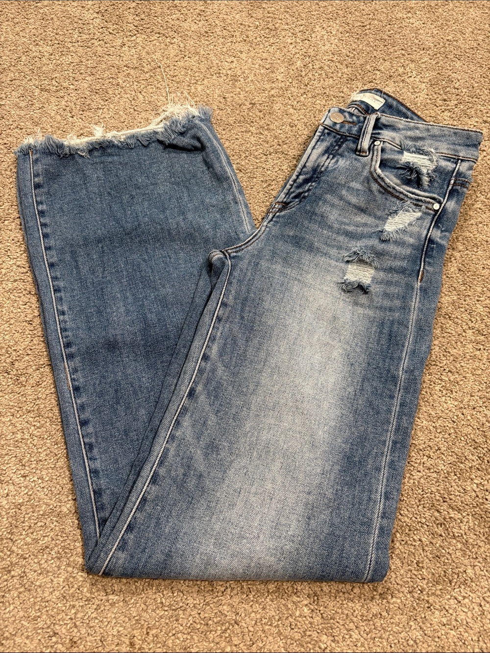 Risen Wide Leg Jeans